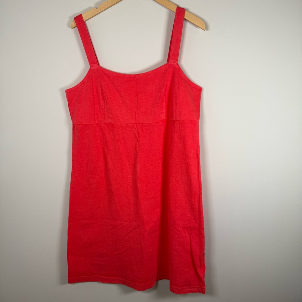 Fresh Produce 100% Cotton Fit & Flare Tank Top Mini Dress Pink Summer Size Large